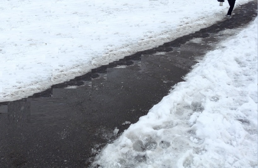 Snow cleared from path